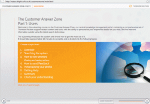 Customer Answer Zone eLearning