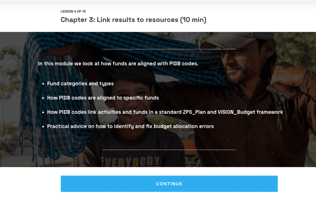 screenshot from a digital learning course showing chapter heading and introduction